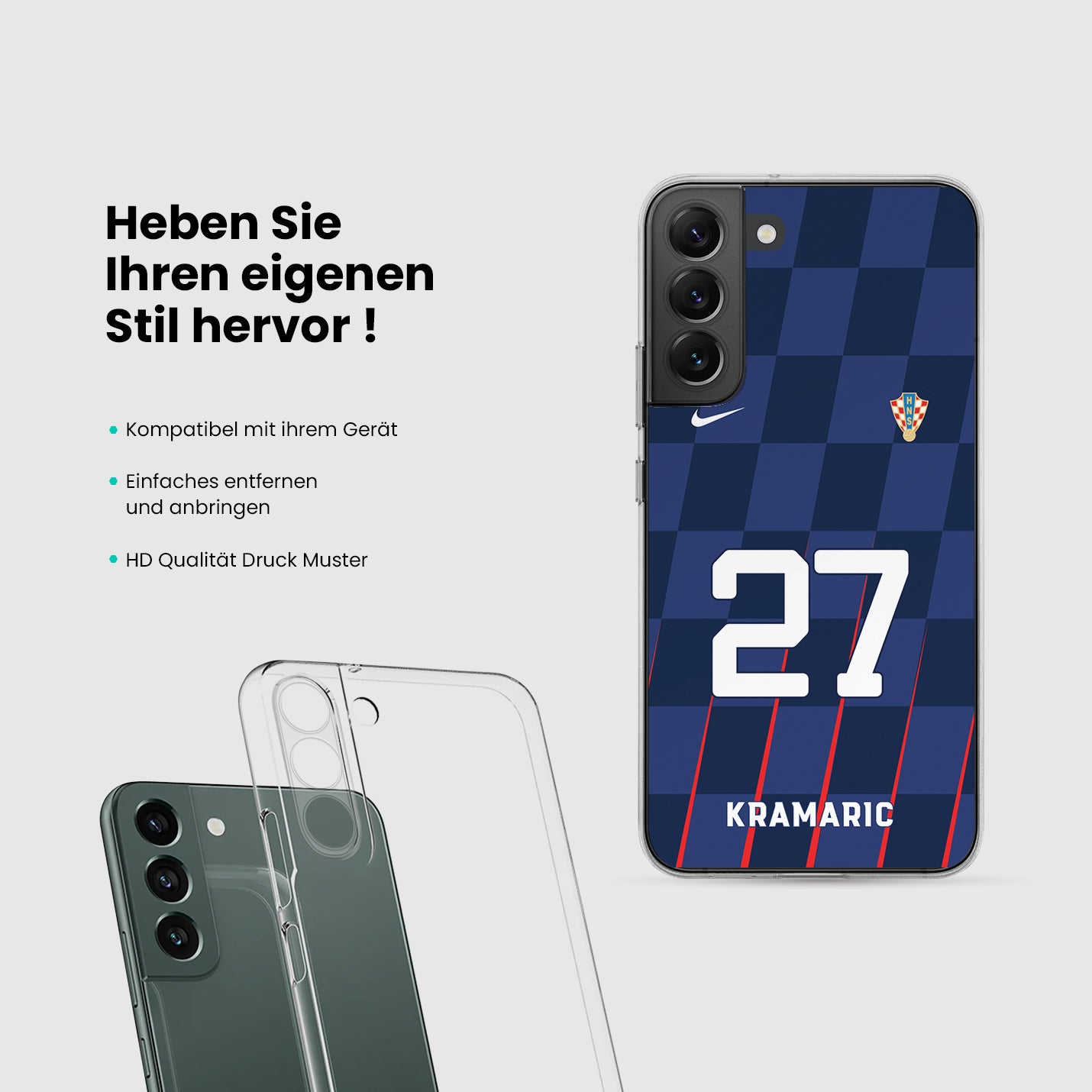 Kroatien Handyhülle EM 2024 - 1instaphone