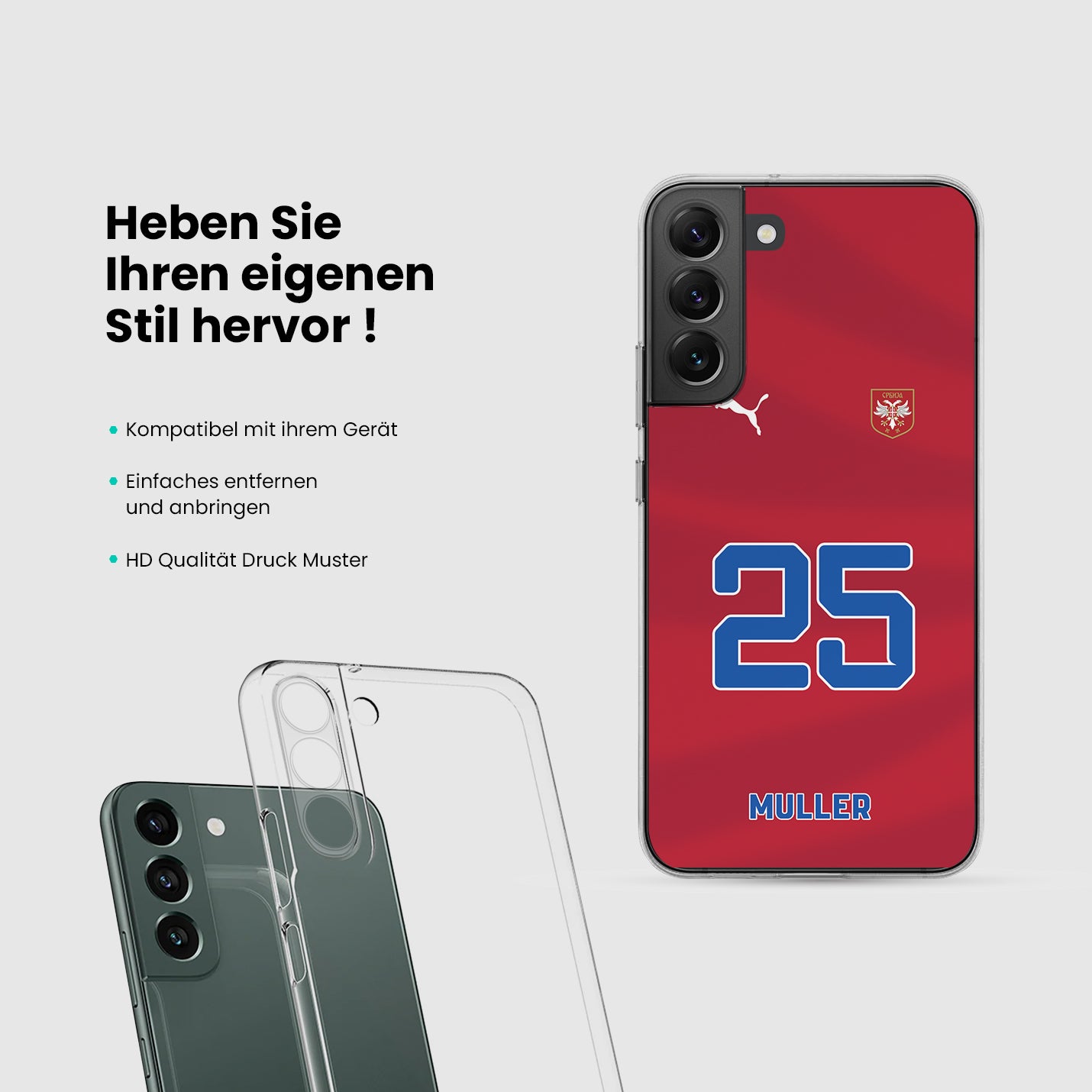 Serbien Handyhülle EM 2024 - 1instaphone
