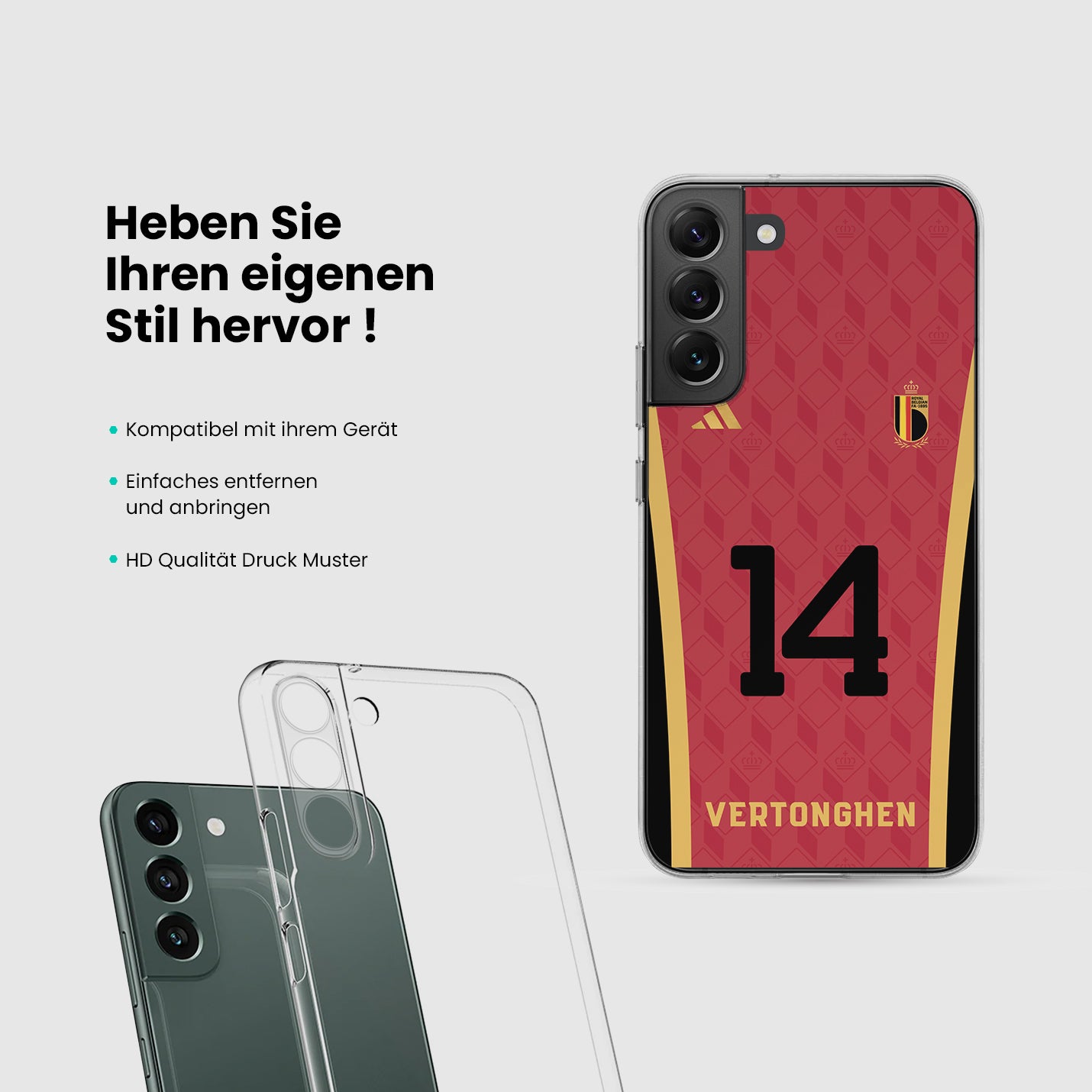 Belgien Handyhülle EM 2024 - 1instaphone