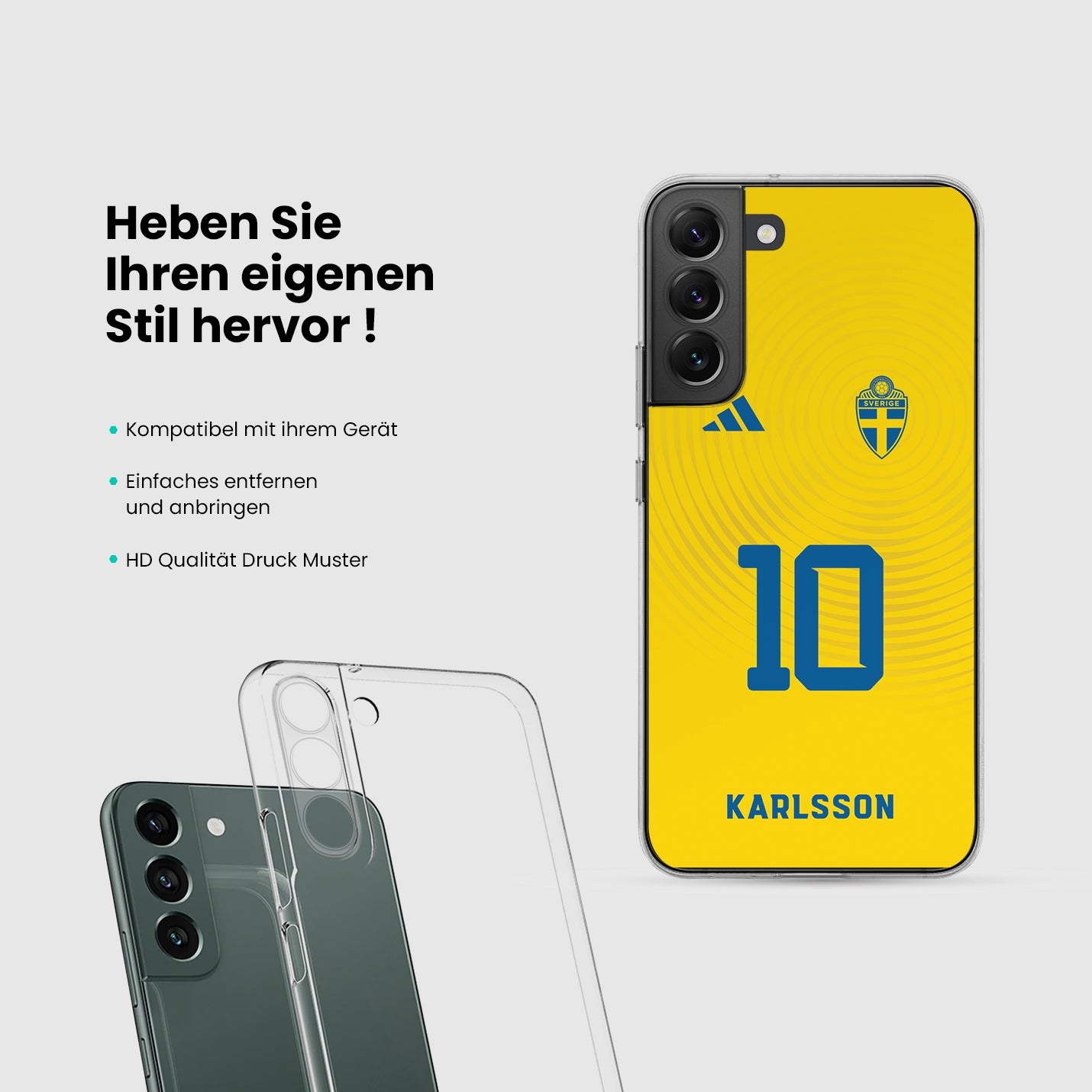 Schweden Handyhülle EM 2024 - 1instaphone