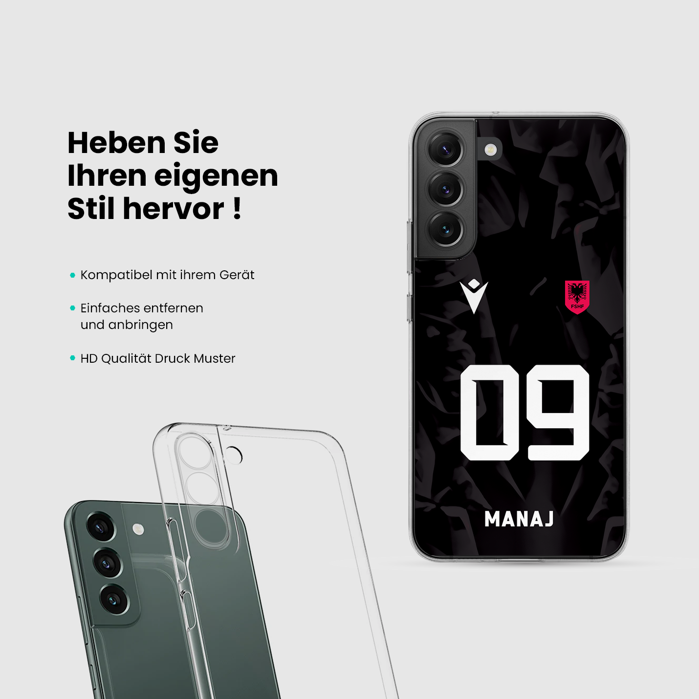 Albanien Handyhülle EM 2024 - 1instaphone