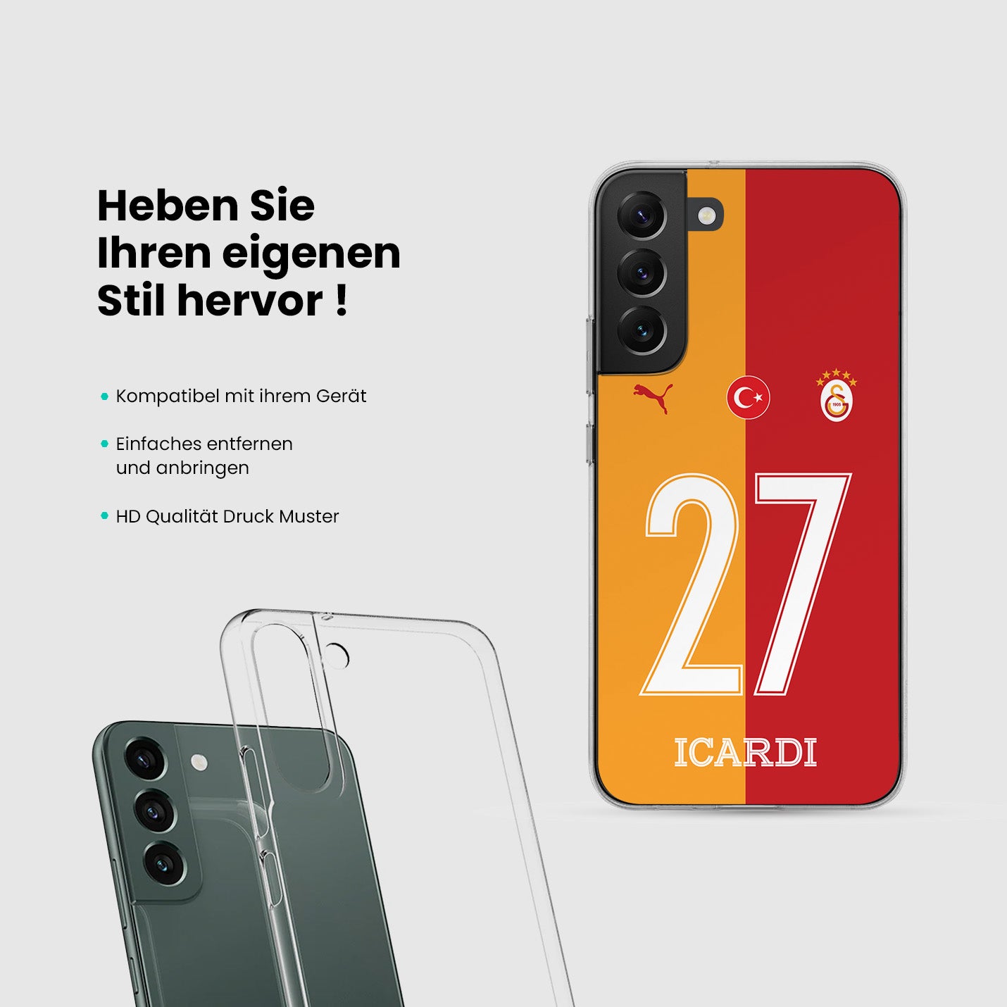 Personalisierte Galatasaray Handyhülle 2023 - 1instaphone