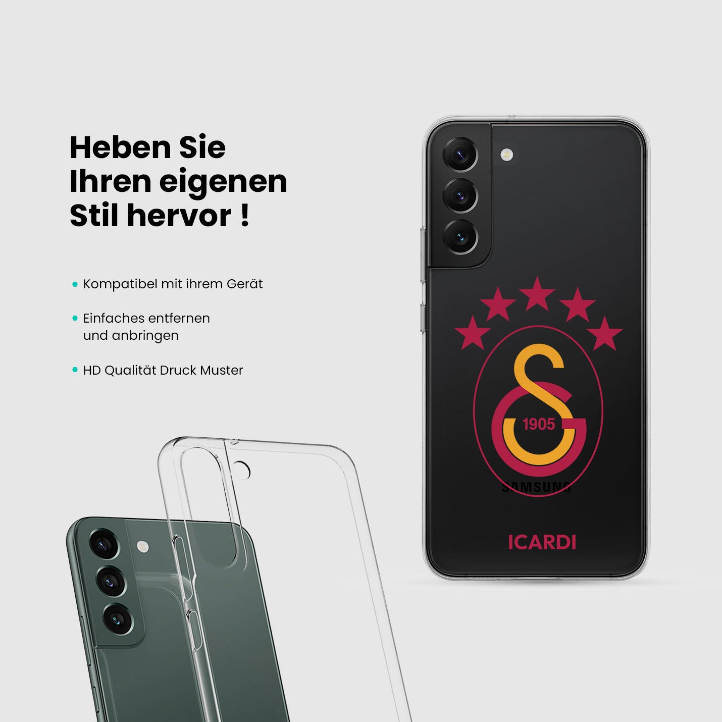 Personalisierte Galatasaray Handyhülle - Şampiyon 2025 Classic - 1instaphone