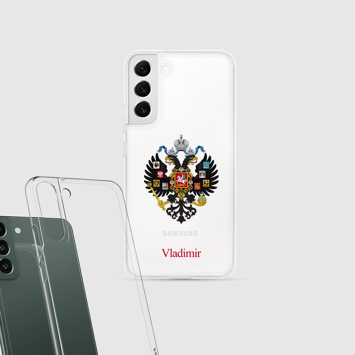 Personalisierte Russisches Imperium Handyhülle mit Namen - 1instaphone