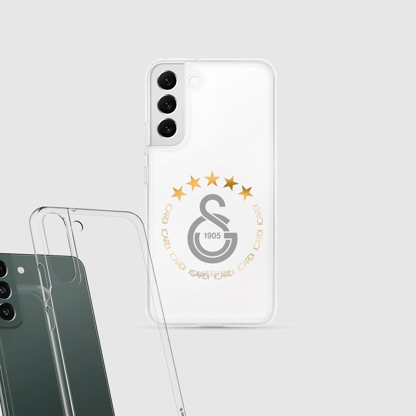 Personalisierte Galatasaray Handyhülle - Şampiyon 2025 Streifen Gold Rot Logo (Kopya) (Kopya) (Kopya) - 1instaphone