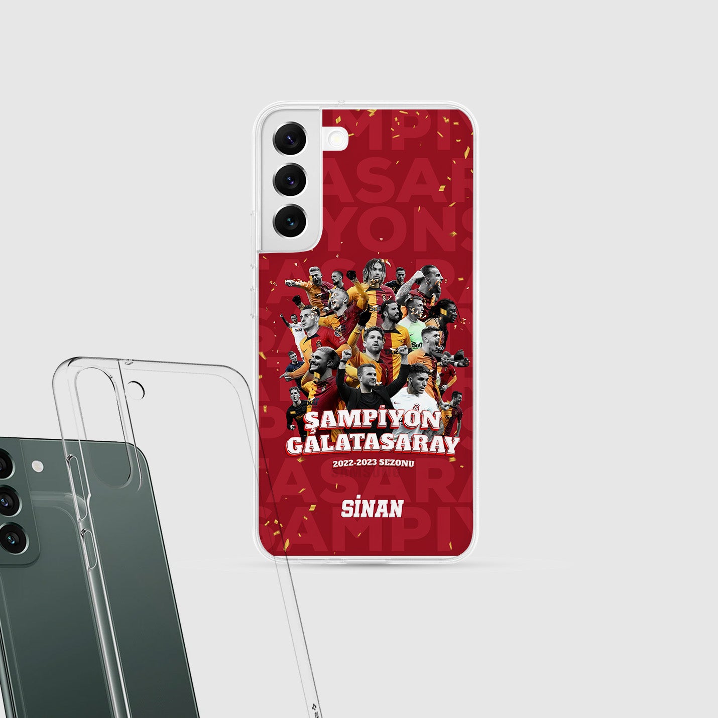 Galatasaray Hülle mit Wunschname - Şampiyon - 1instaphone