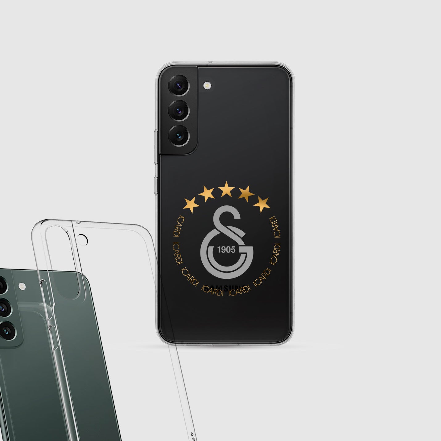 Personalisierte Galatasaray Handyhülle - Şampiyon 2025 Streifen Gold Rot Logo (Kopya) (Kopya) (Kopya) - 1instaphone