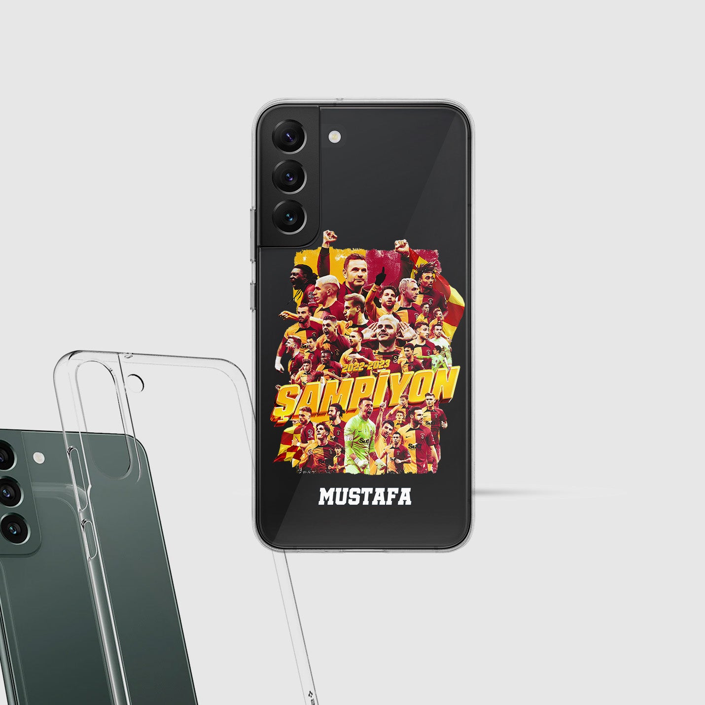 Galatasaray Hülle mit Wunschname - Şampiyon - 1instaphone