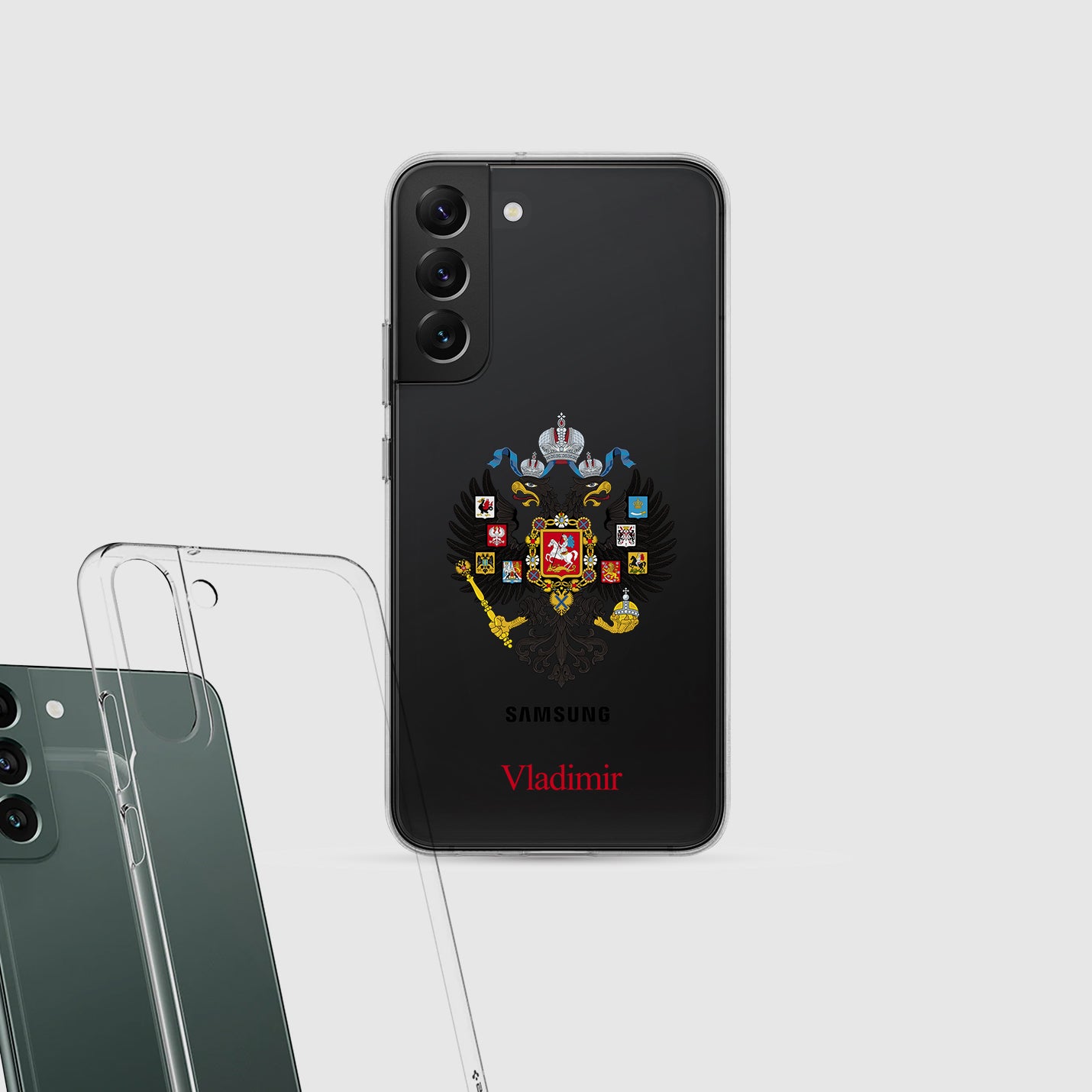 Personalisierte Russisches Imperium Handyhülle mit Namen - 1instaphone