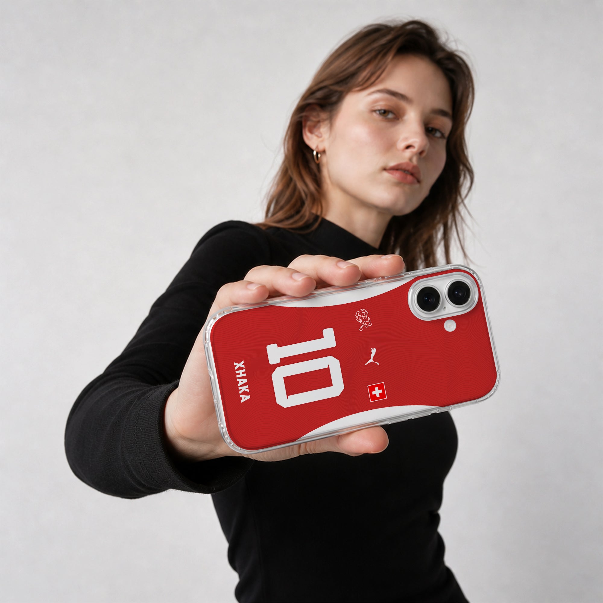 Switzerland 2026 Handyhülle – Name & Nummer - 1instaphone