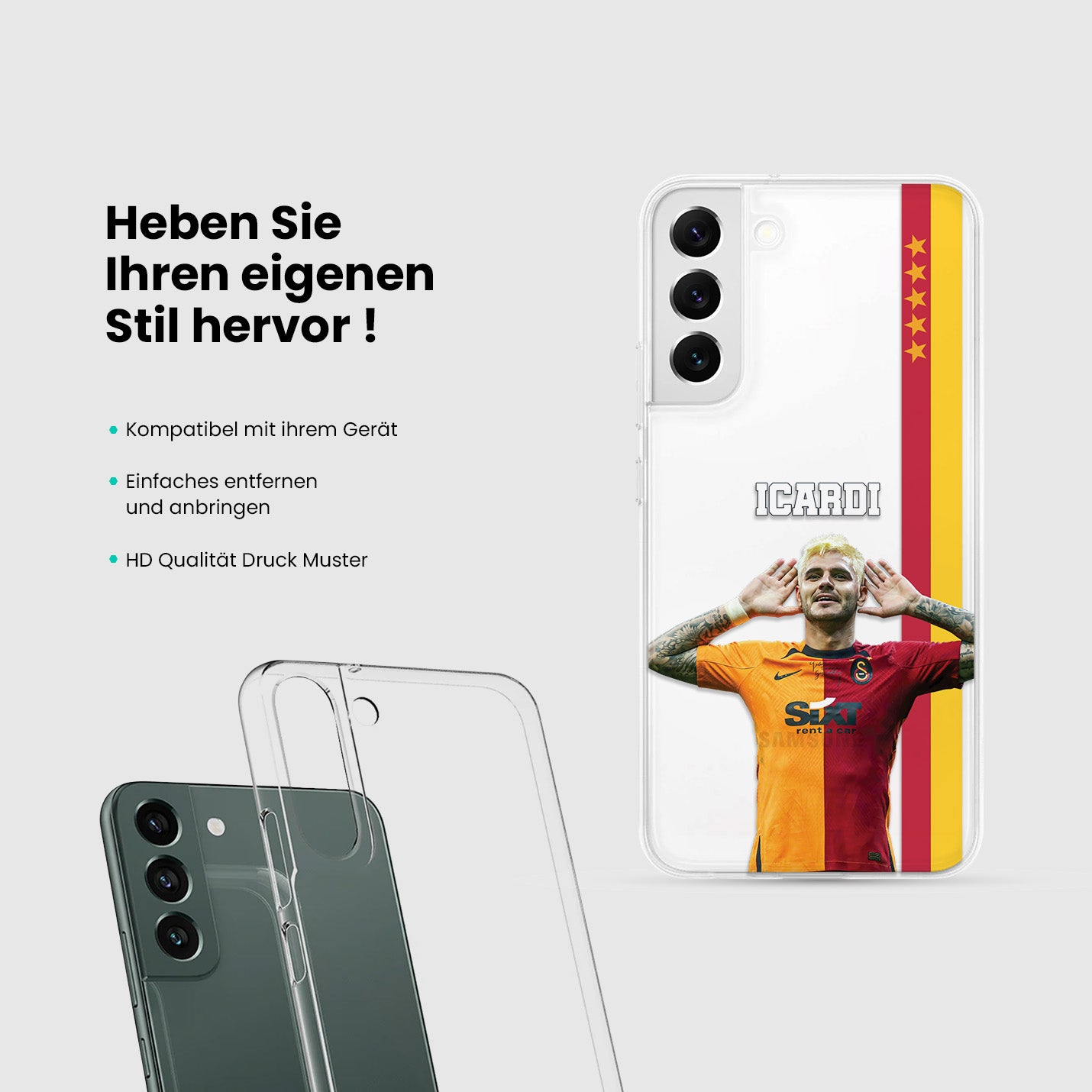 Mauro Icardi Galatasaray Hülle mit Wunschname - 1instaphone