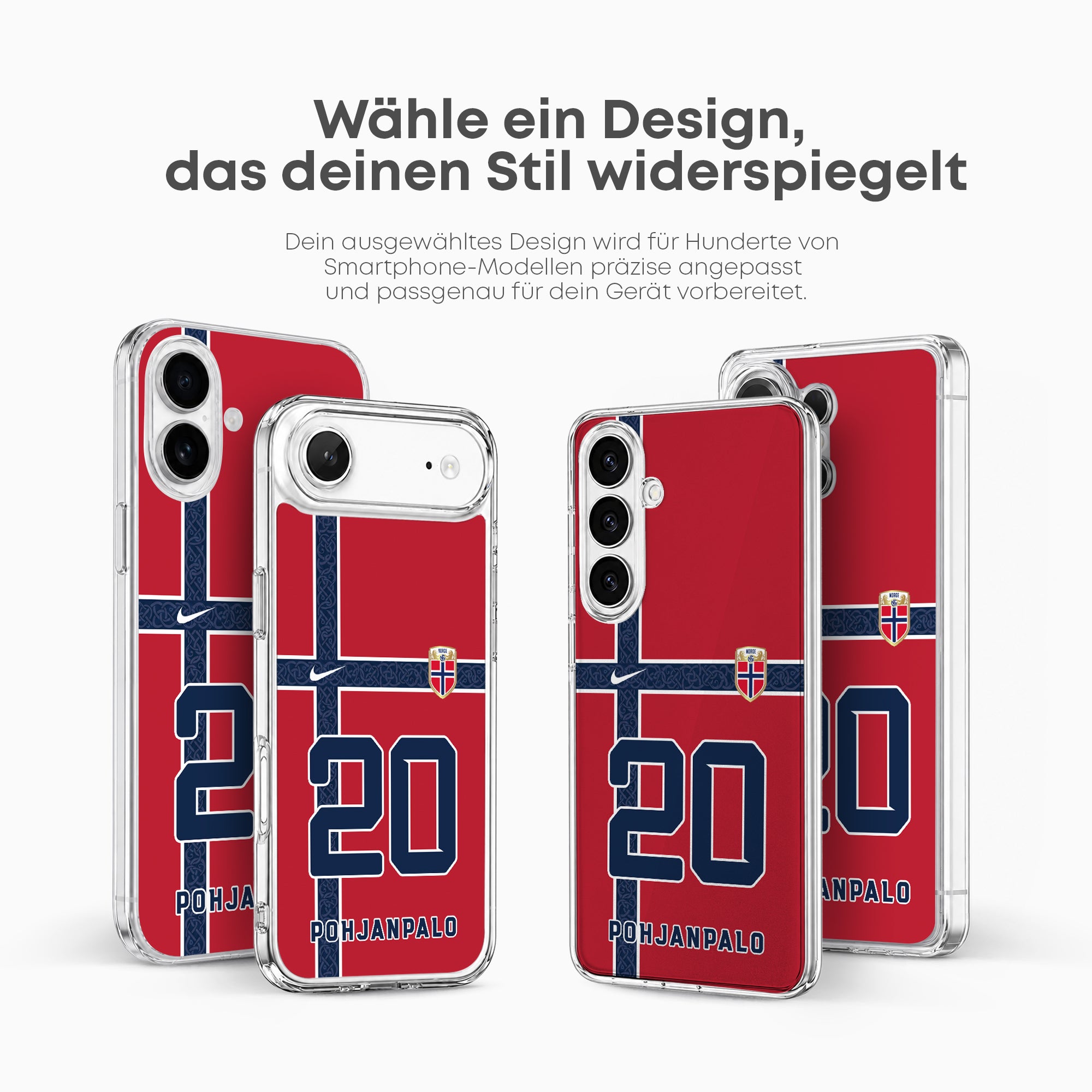 Norway WM 2026 Handyhülle – Name & Nummer - 1instaphone