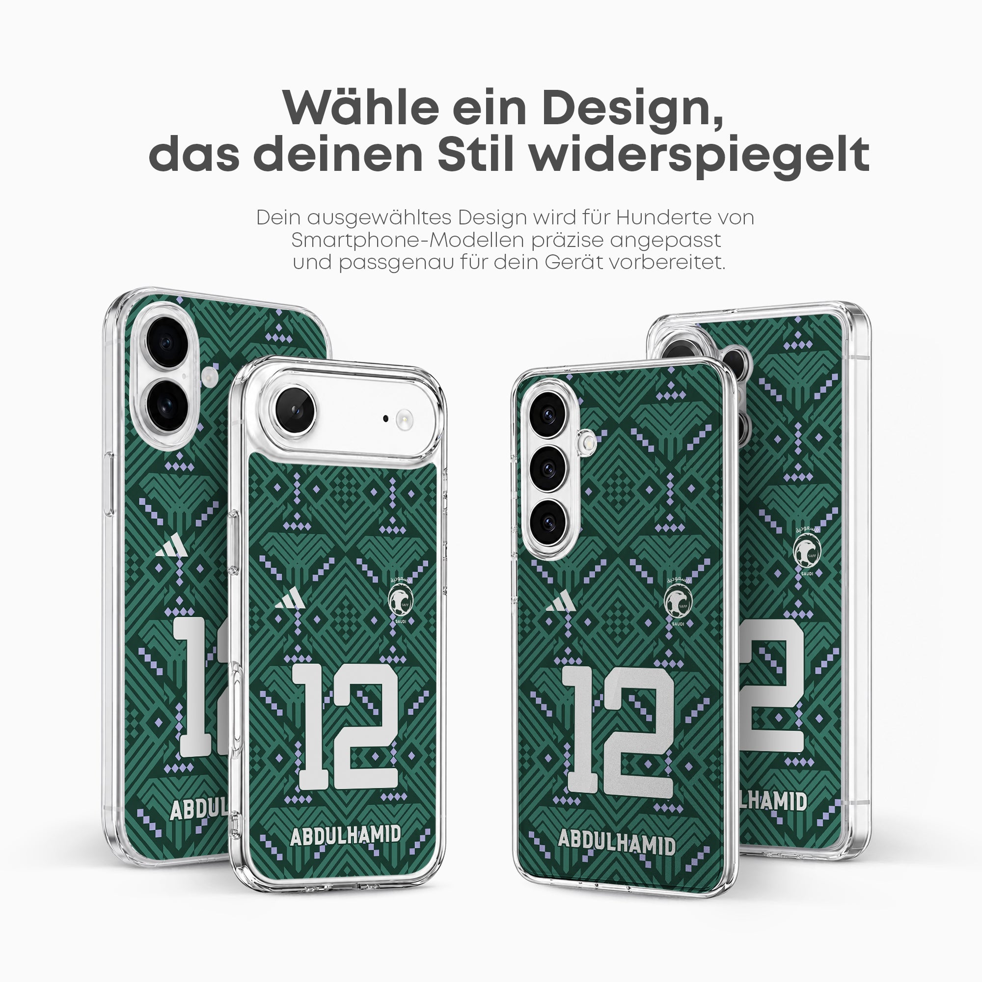 Saudi Arabia 2026 Handyhülle – Name & Nummer - 1instaphone