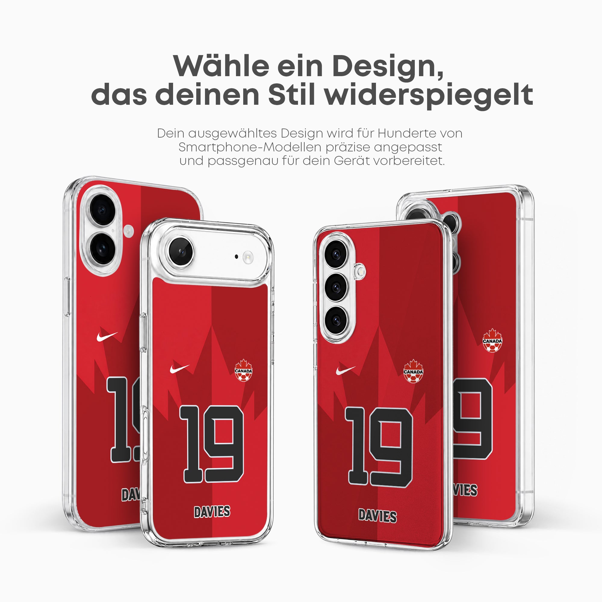 Canada WM 2026 Handyhülle – Name & Nummer - 1instaphone