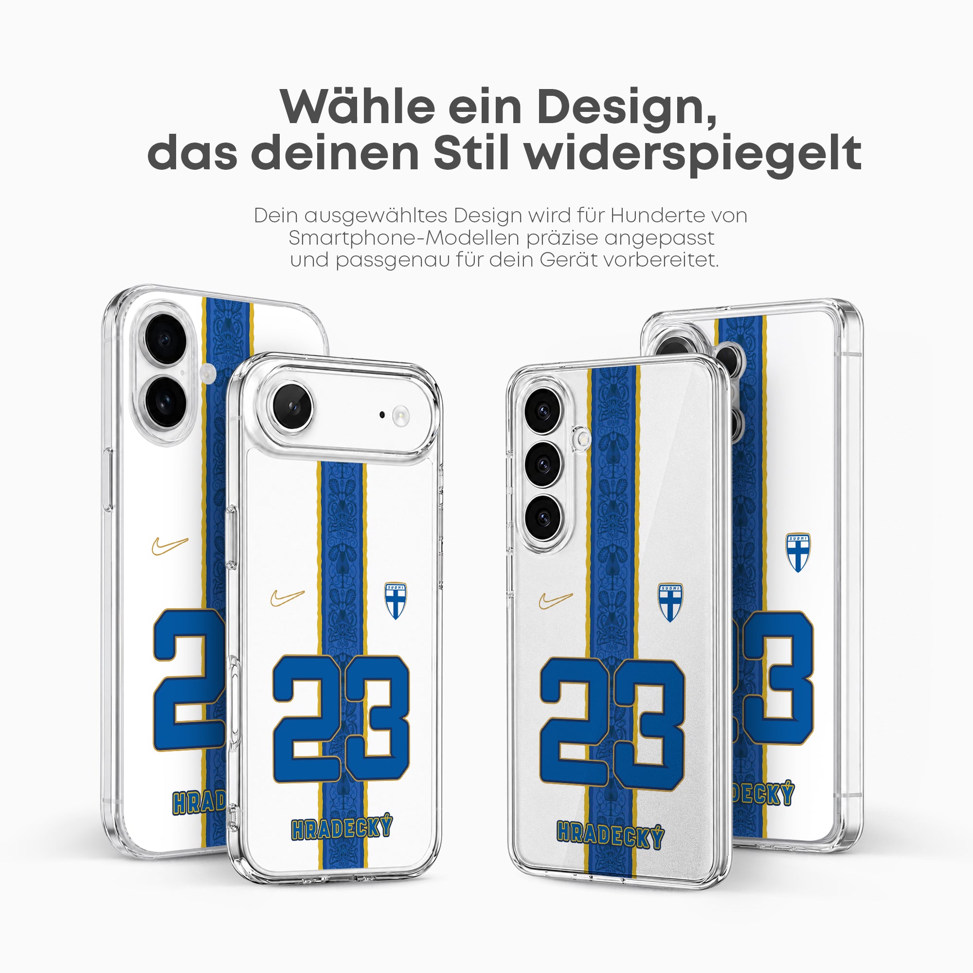 Finland WM 2026 Handyhülle – Name & Nummer - 1instaphone