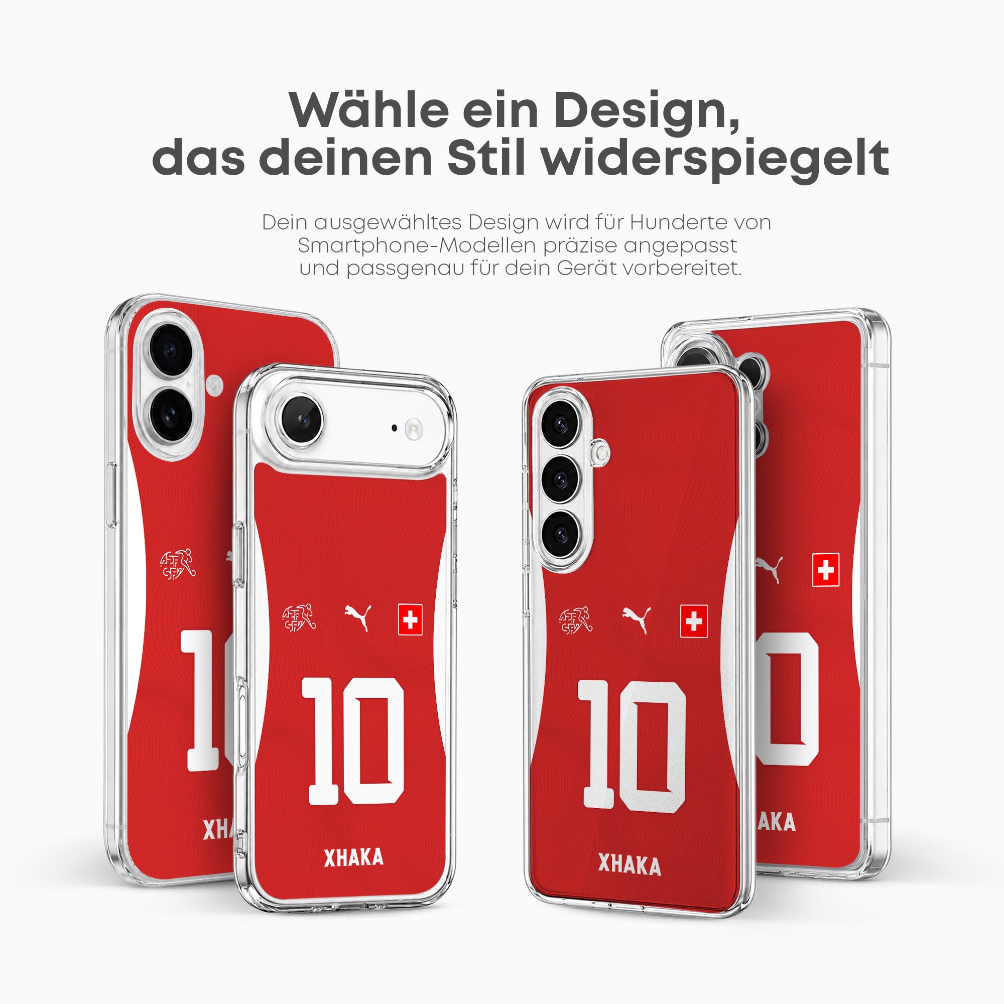 Switzerland 2026 Handyhülle – Name & Nummer - 1instaphone