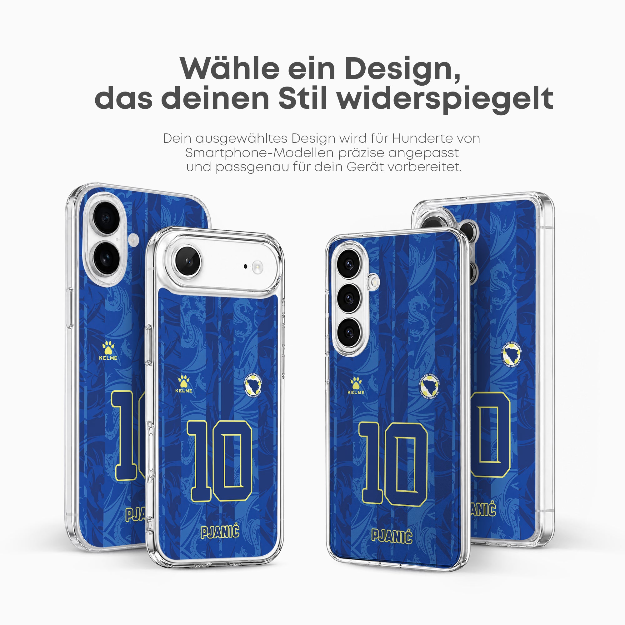Bosnia and Herzegovina WM 2026 Handyhülle – Name & Nummer - 1instaphone