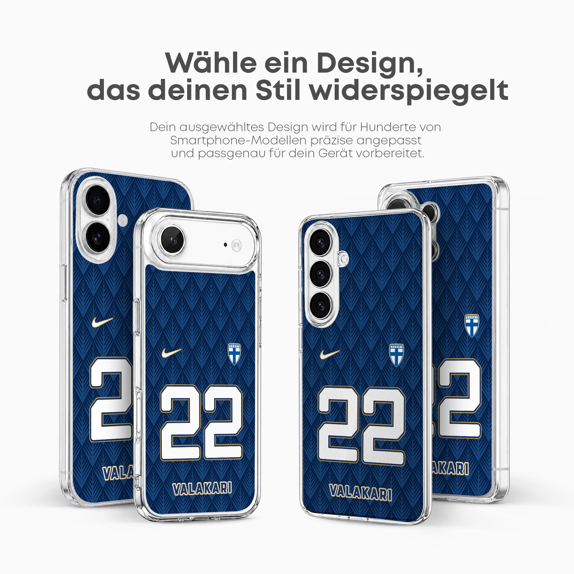 Finland WM 2026 Handyhülle – Name & Nummer - 1instaphone