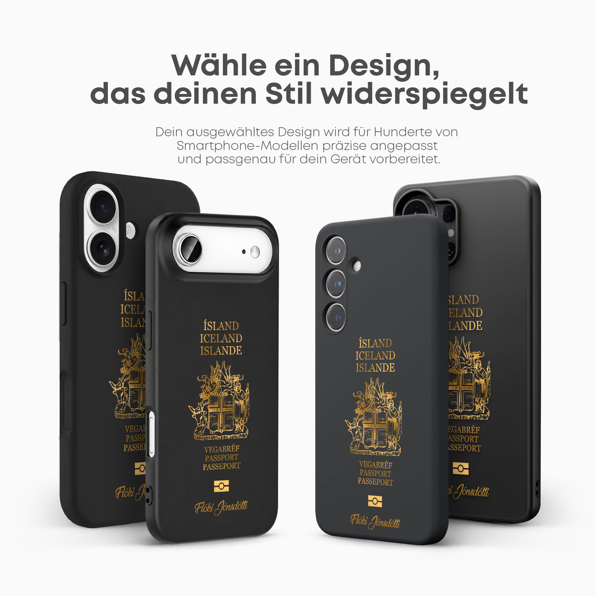 Handyhüllen mit Reisepass - Island - 1instaphone