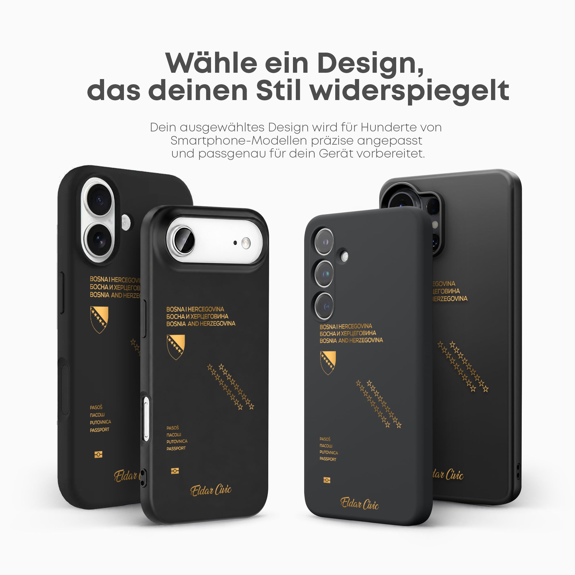 Handyhüllen mit Reisepass - Bosnien - 1instaphone