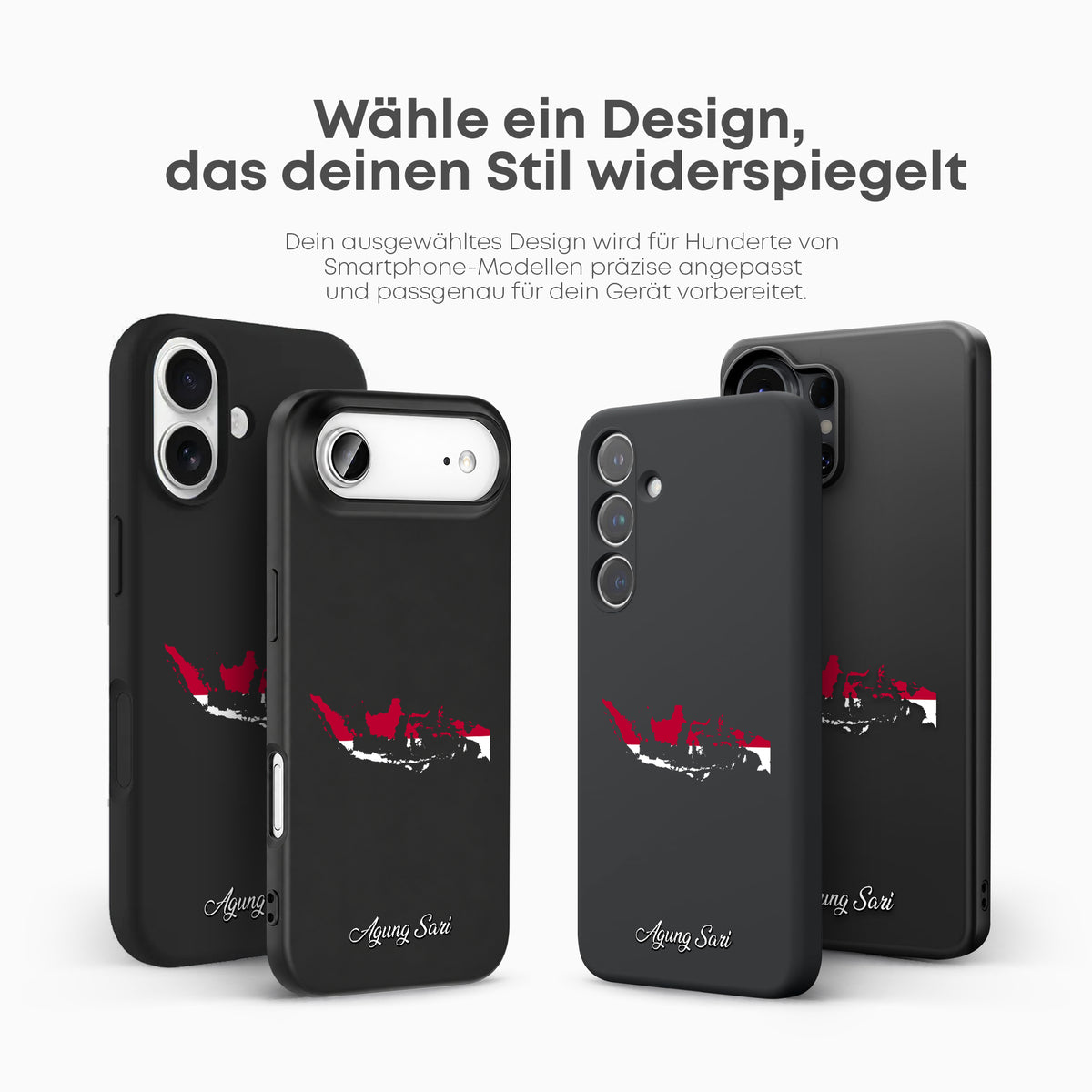 Handyhüllen mit Flagge - INDONESIEN - 1instaphone