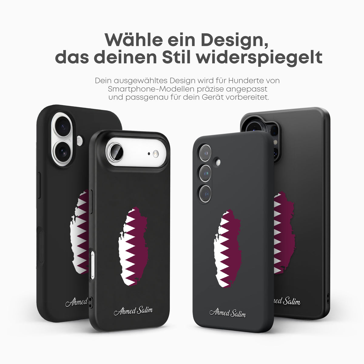 Handyhüllen mit Flagge - Katar - 1instaphone