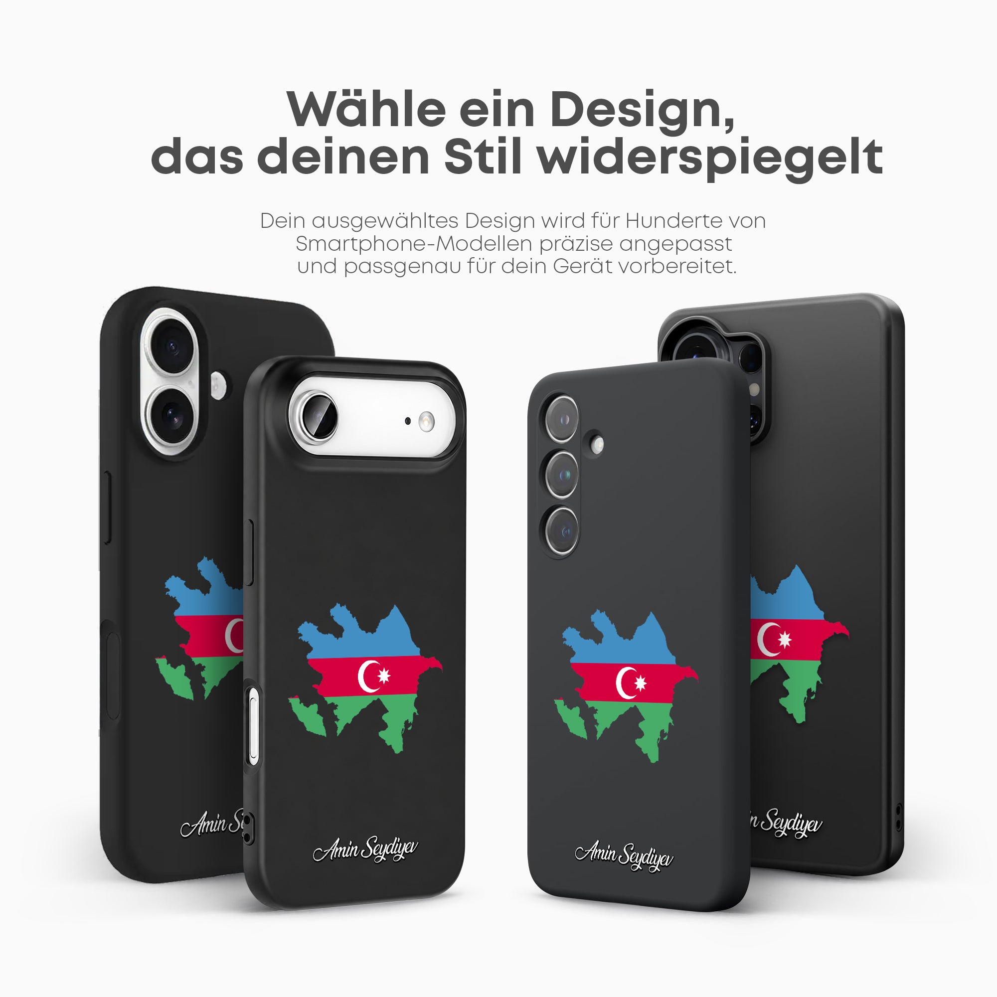 Handyhüllen mit Flagge - Aserbaidschan - 1instaphone