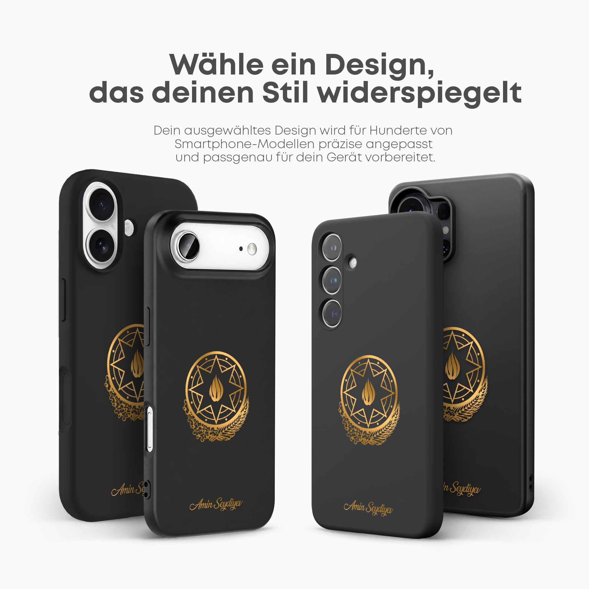 Handyhülle mit Länderwappen - Aserbaidschan - 1instaphone