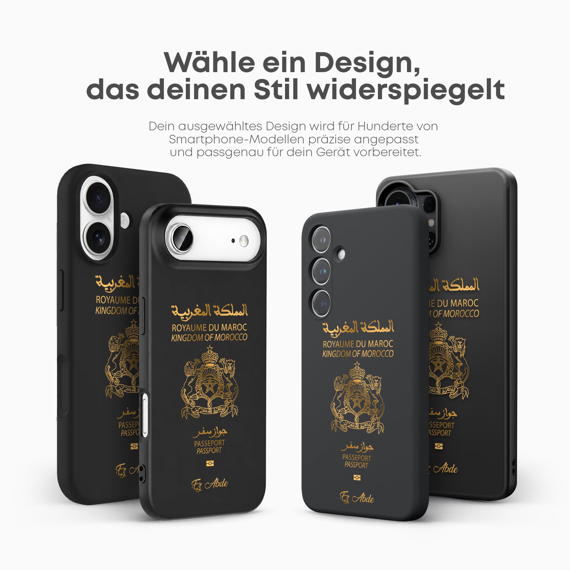 Handyhüllen mit Reisepass - Marokko - 1instaphone