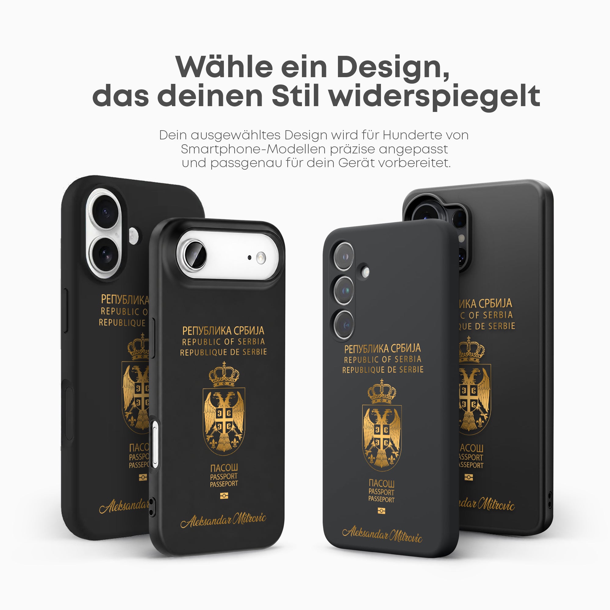 Handyhüllen mit Reisepass - Serbien - 1instaphone
