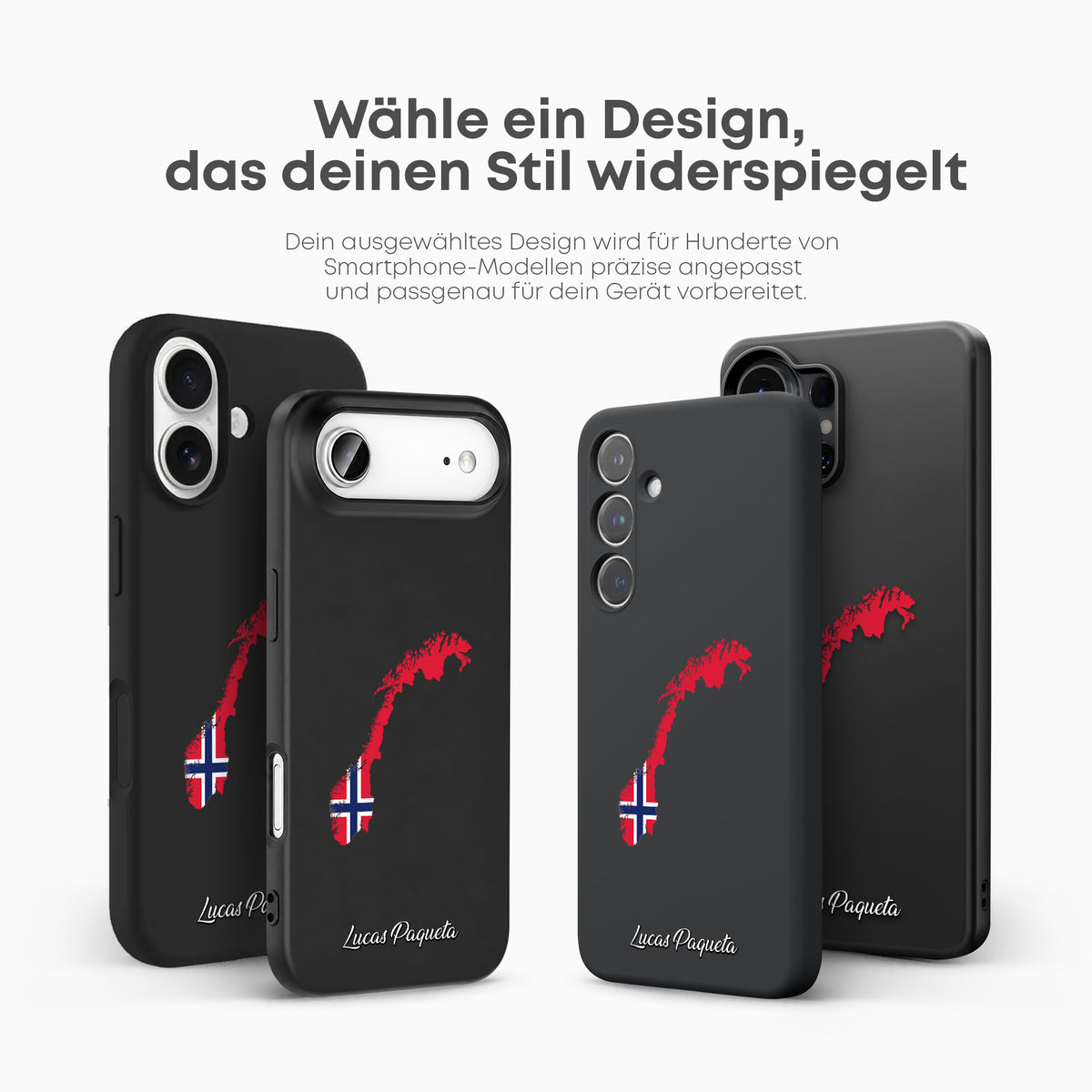 Handyhüllen mit Flagge - NORWEGEN - 1instaphone