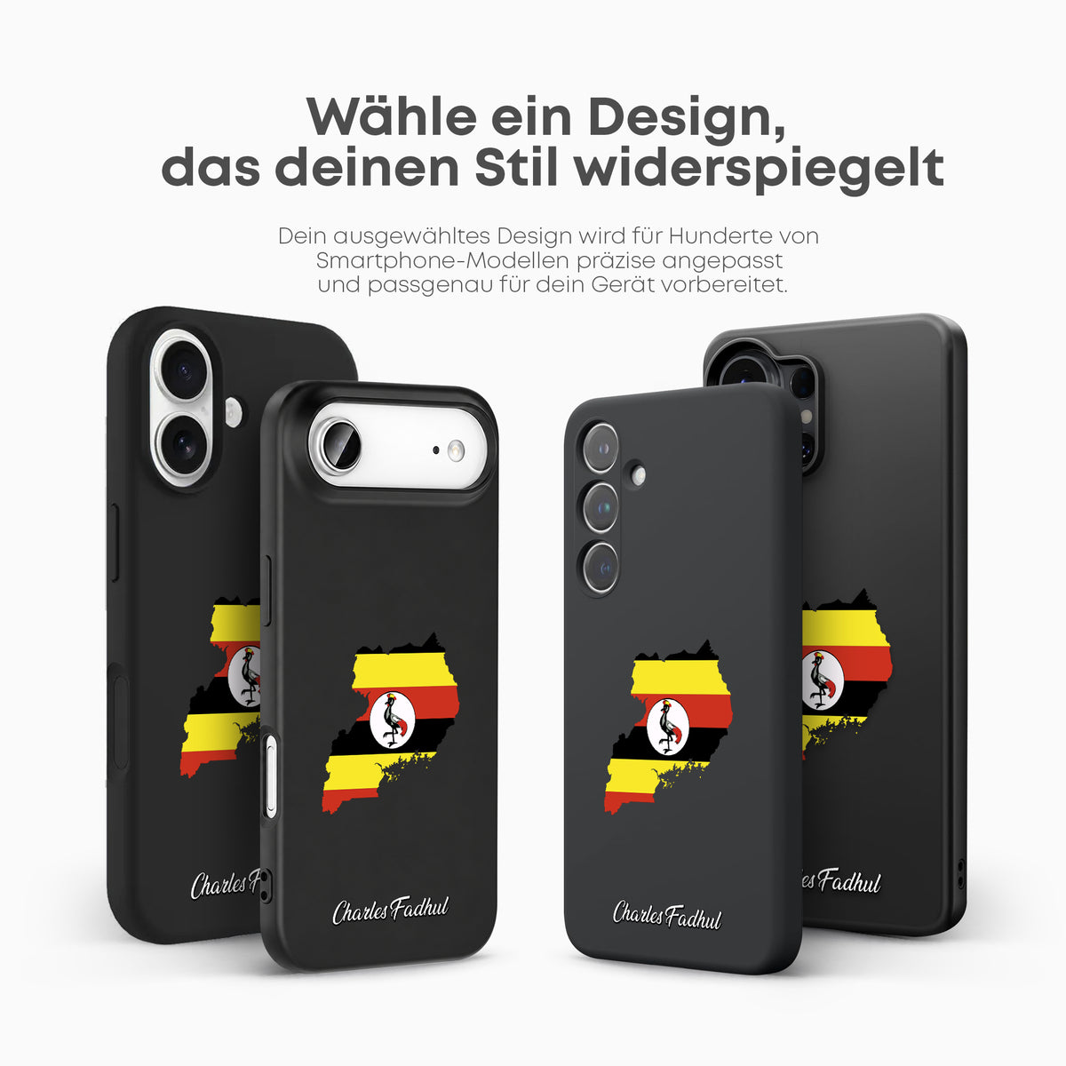 Handyhüllen mit Flagge - Uganda - 1instaphone