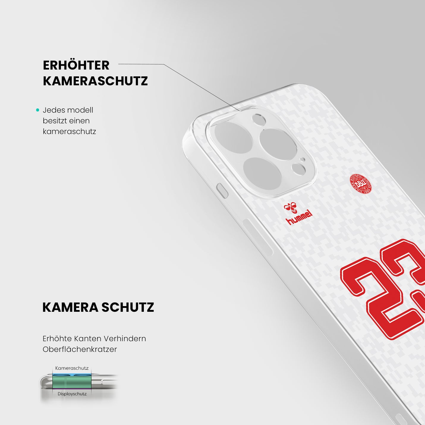 Dänemark Handyhülle EM 2024 - 1instaphone