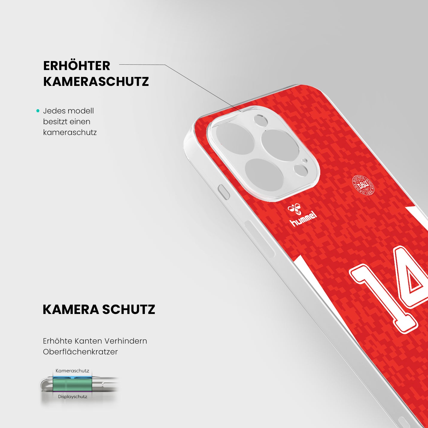Dänemark Handyhülle EM 2024 - 1instaphone