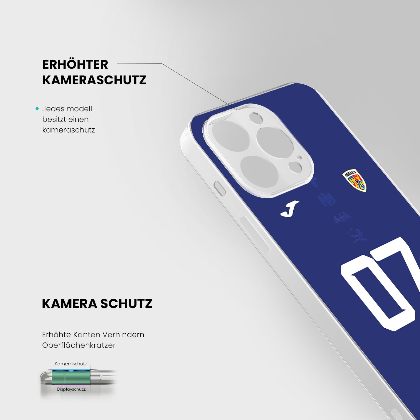 Rumänien Handyhülle EM 2024 - 1instaphone
