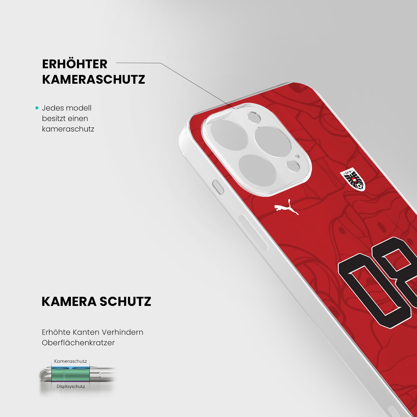 Österreich Handyhülle EM 2024 - 1instaphone