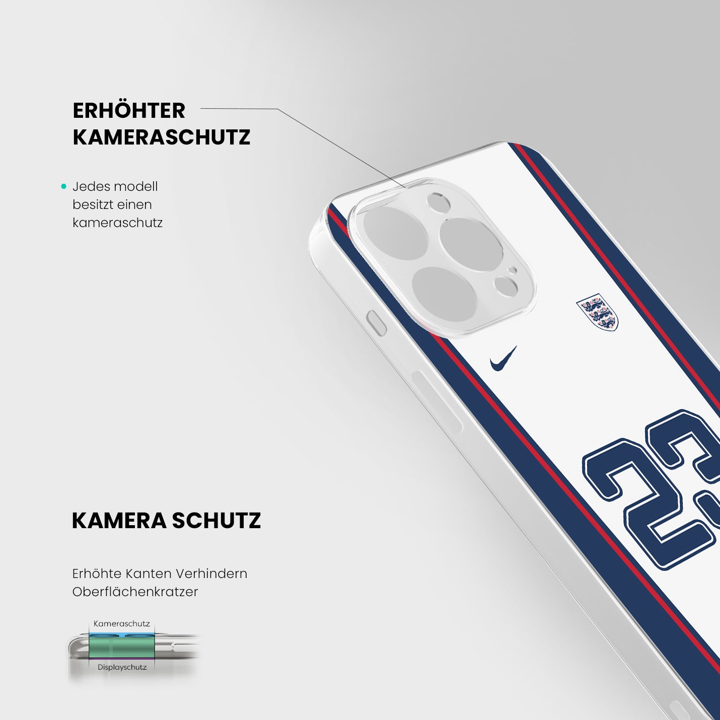 England Handyhülle EM 2024 - 1instaphone