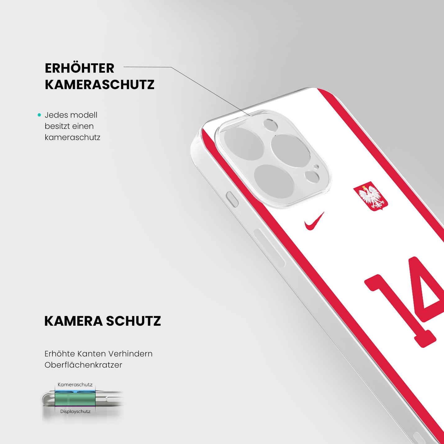 Polen Handyhülle EM 2024 - 1instaphone