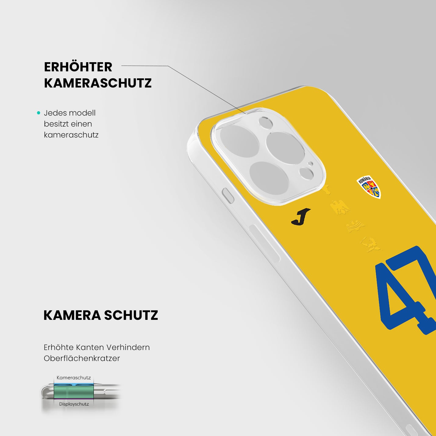 Rumänien Handyhülle EM 2024 - 1instaphone
