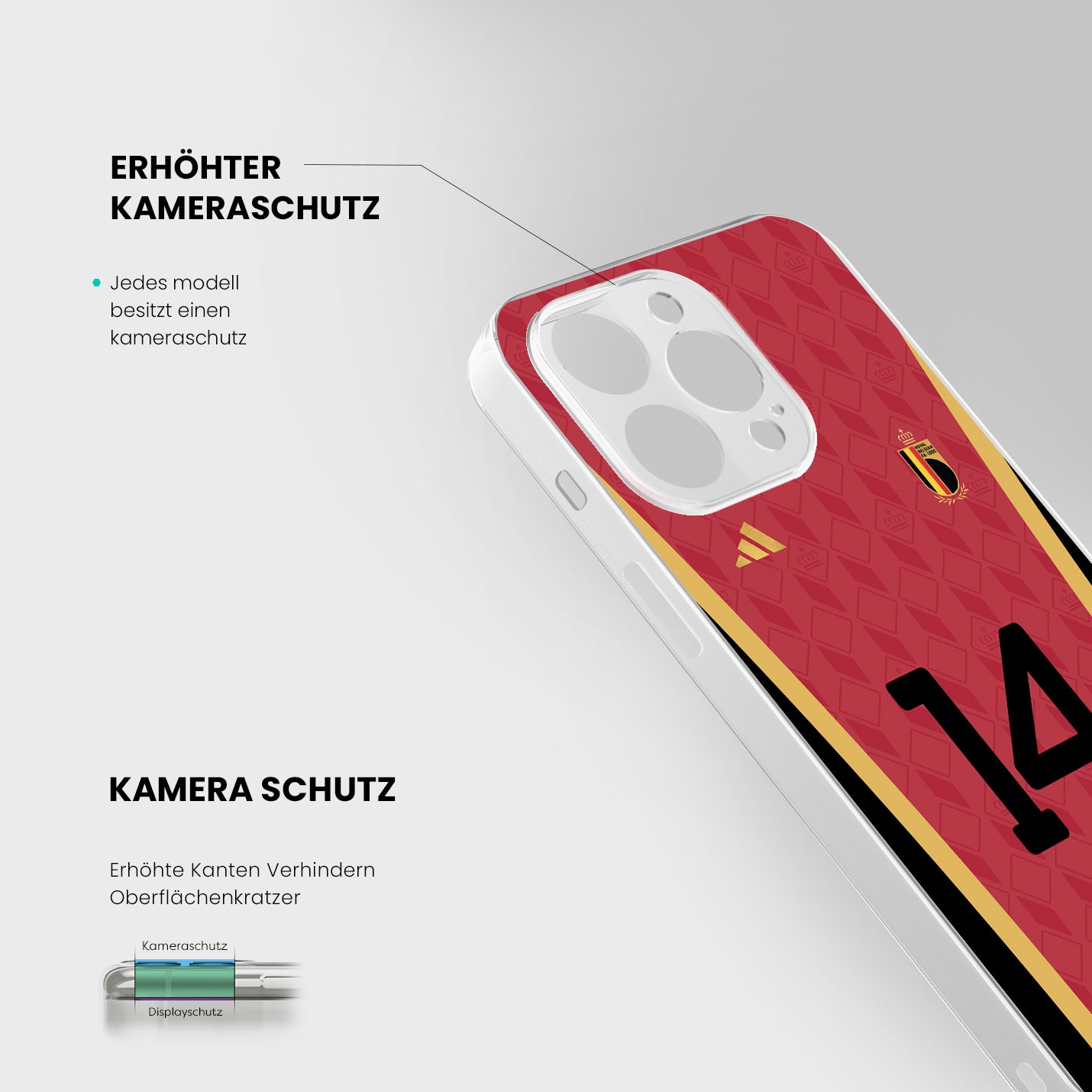 Belgien Handyhülle EM 2024 - 1instaphone