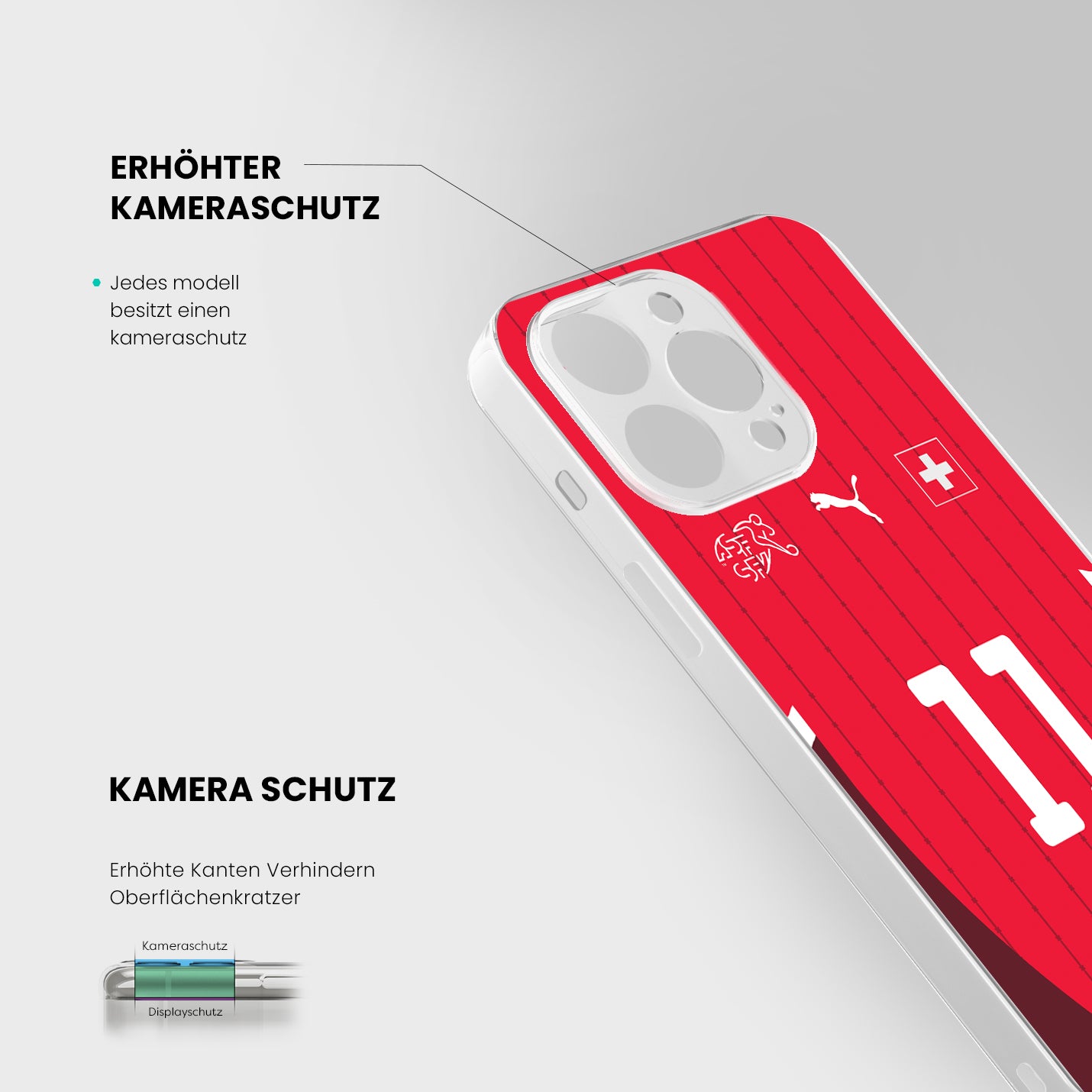Schweiz Handyhülle EM 2024 - 1instaphone