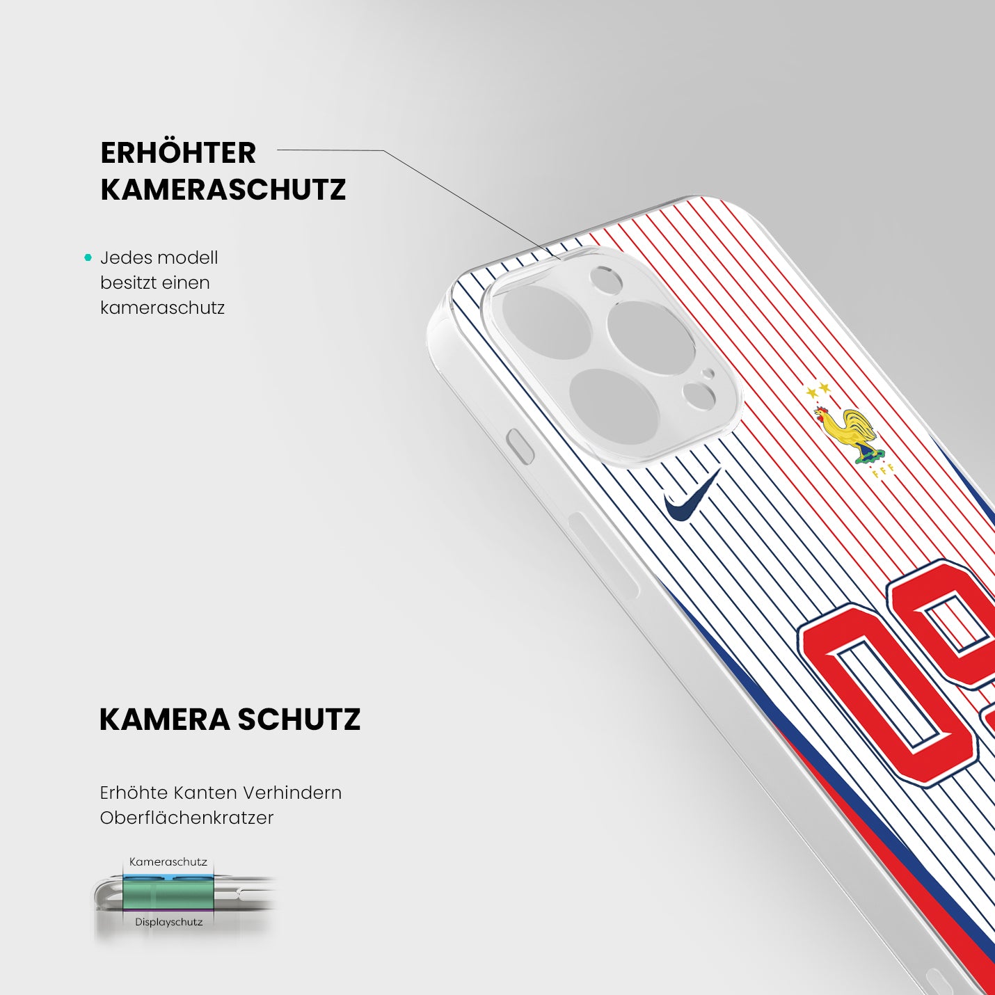 Frankreich Handyhülle EM 2024 - 1instaphone