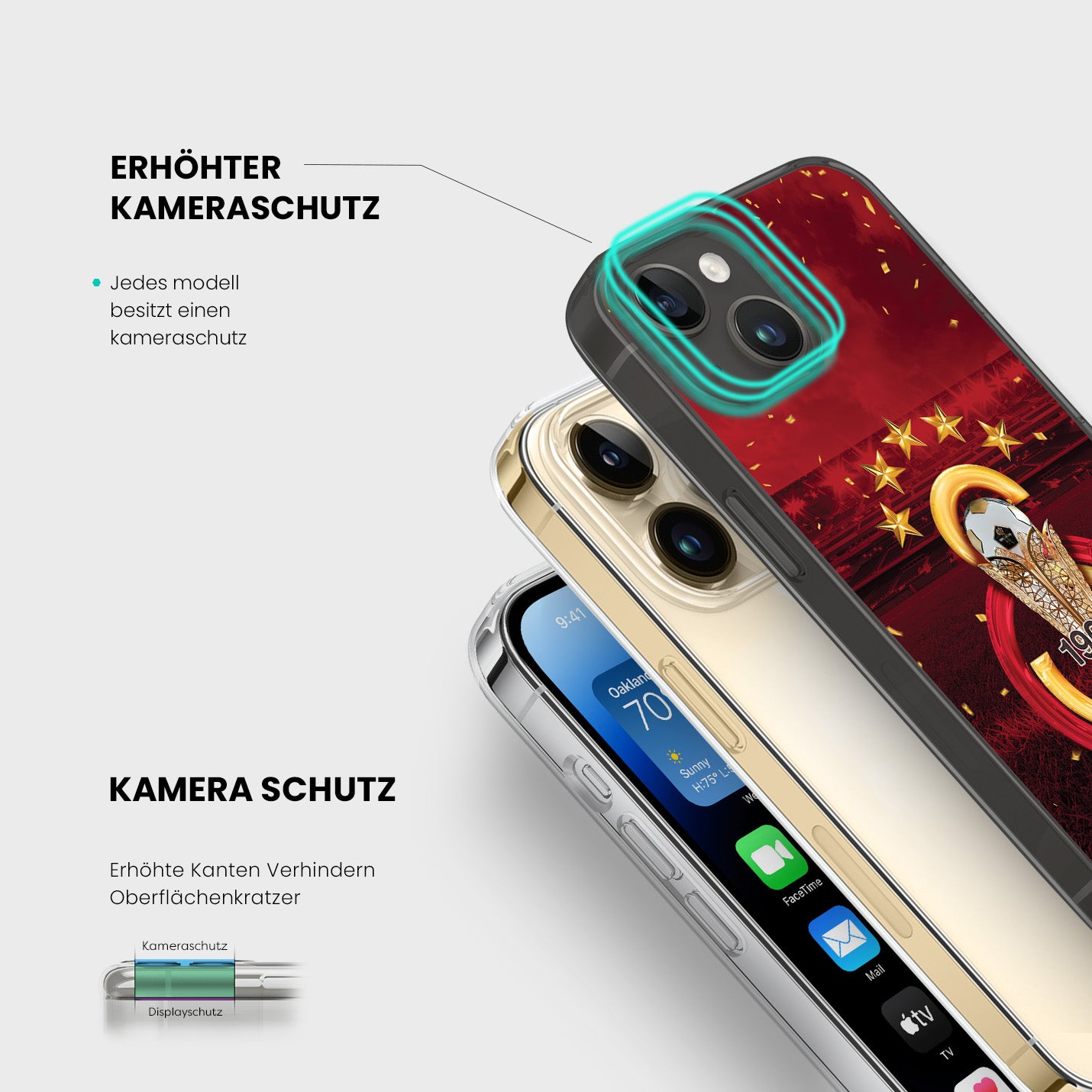 Galatasaray Hülle mit Wunschname - Şampiyon - 1instaphone