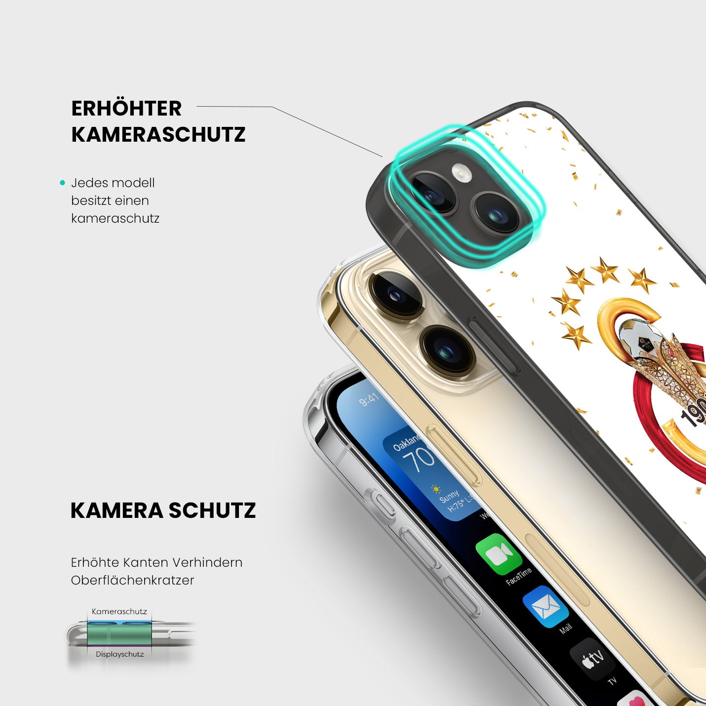 Galatasaray Hülle mit Wunschname - Şampiyon - 1instaphone