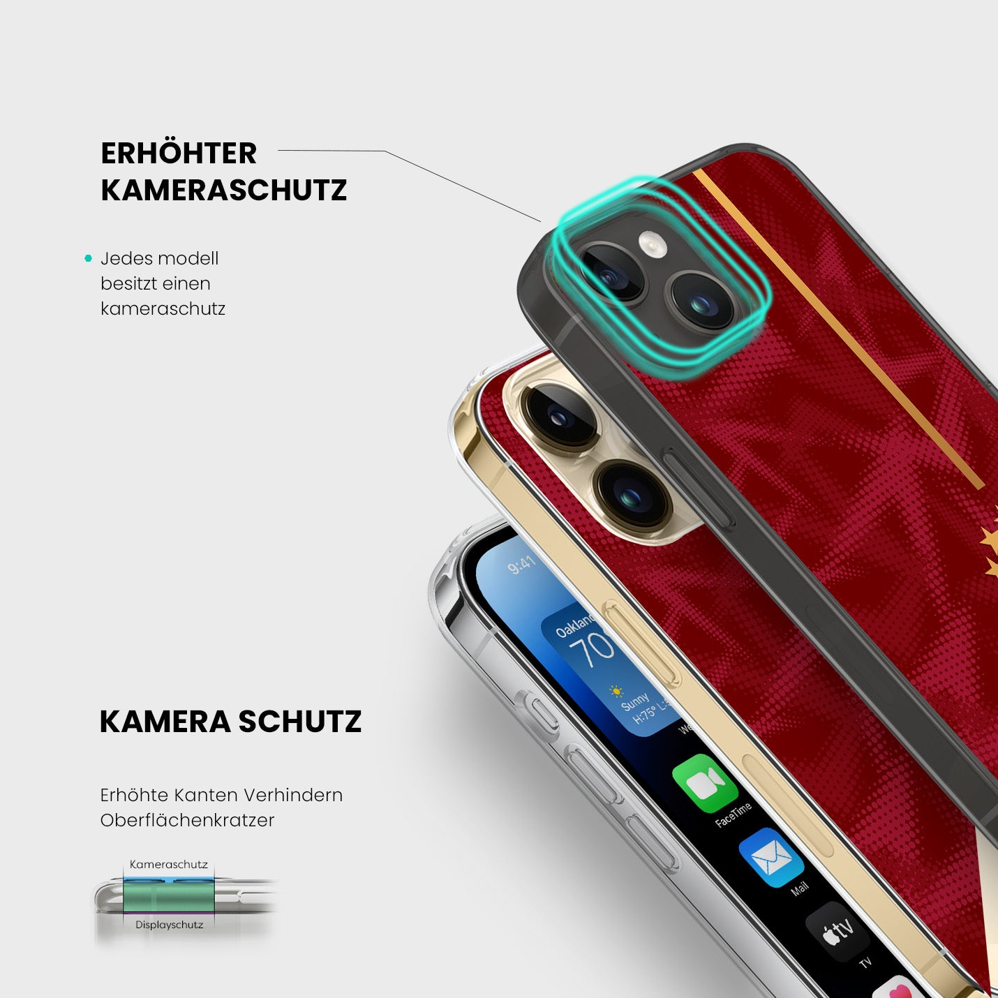 Personalisierte Galatasaray Handyhülle - Şampiyon 2025 Sultan Red Pattern - 1instaphone