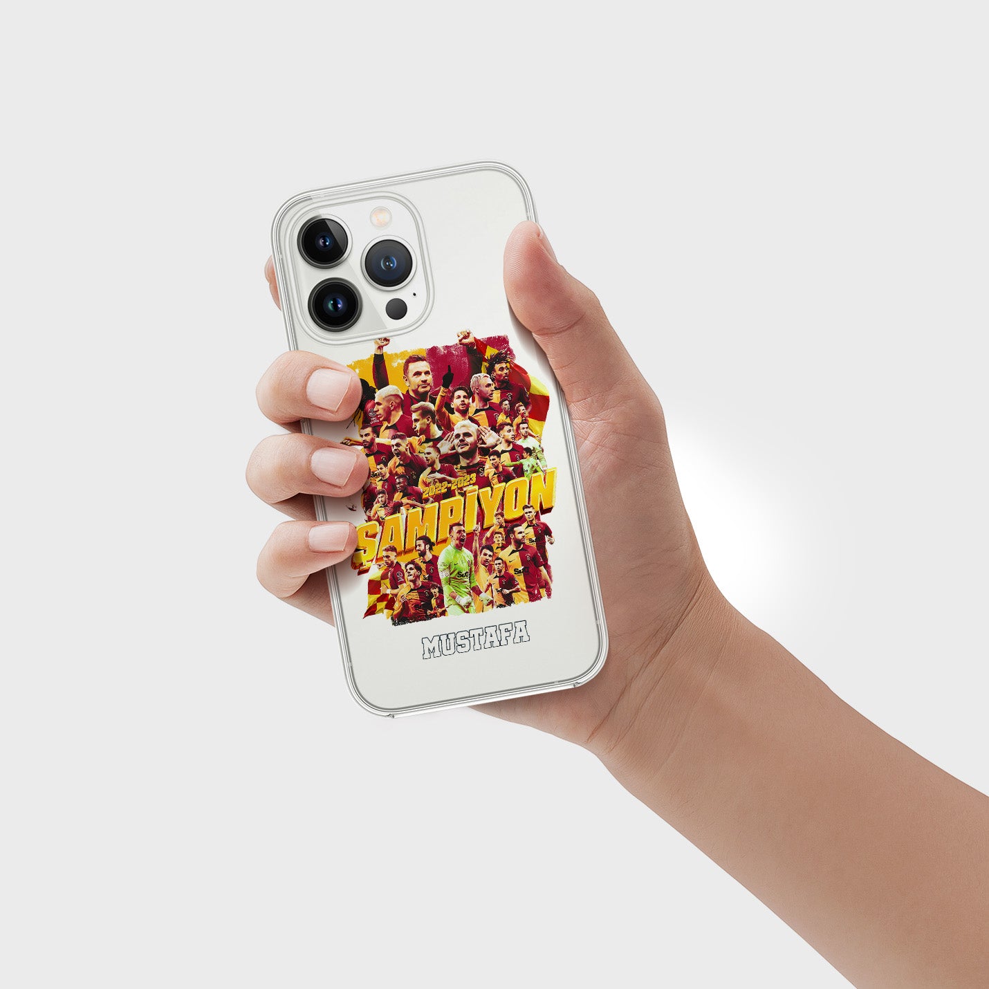 Galatasaray Hülle mit Wunschname - Şampiyon - 1instaphone