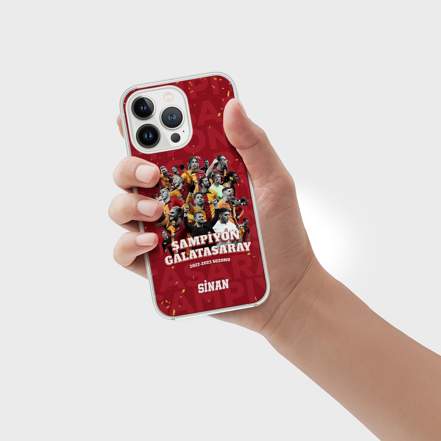 Galatasaray Hülle mit Wunschname - Şampiyon - 1instaphone