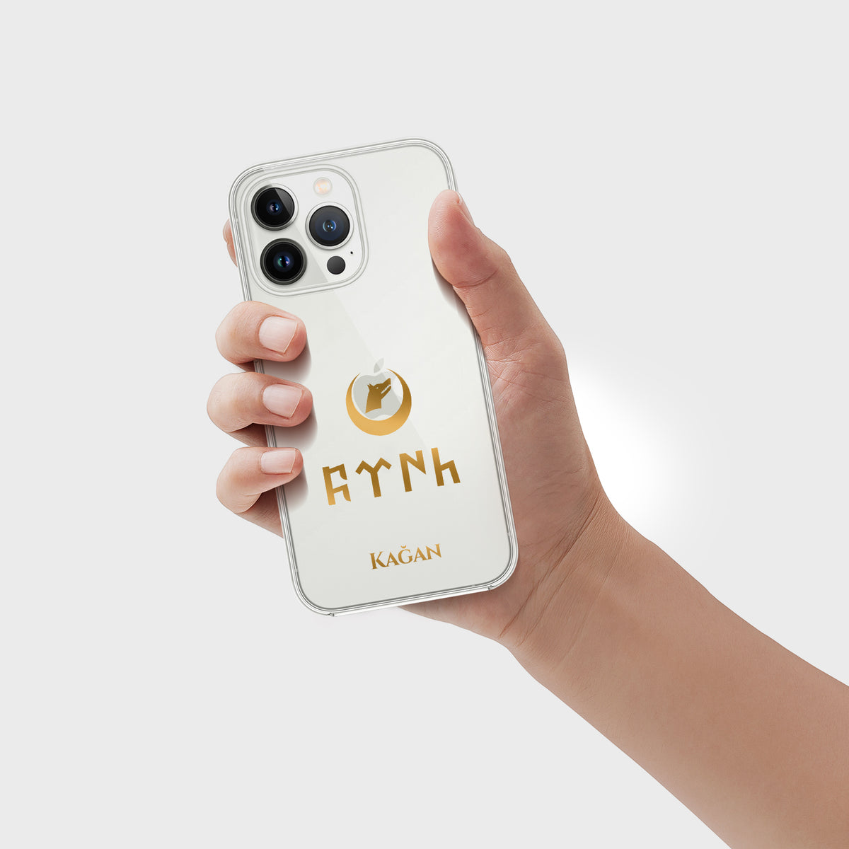 Personalisierte Göktürk Khanat Handyhülle mit Namen - 1instaphone