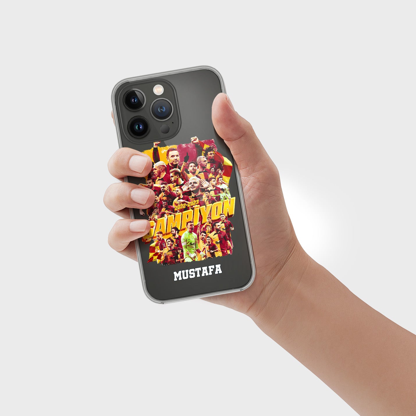 Galatasaray Hülle mit Wunschname - Şampiyon - 1instaphone