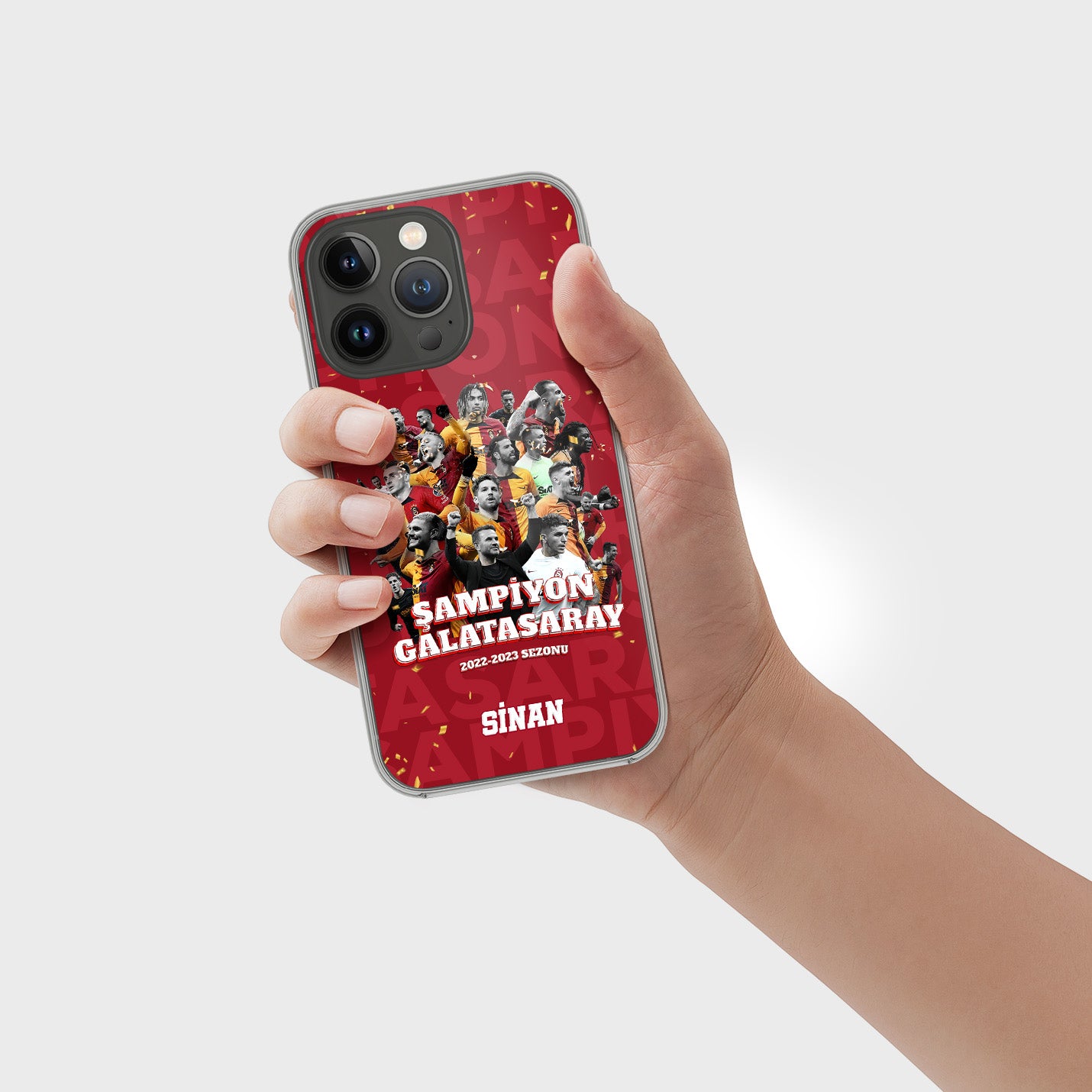 Galatasaray Hülle mit Wunschname - Şampiyon - 1instaphone